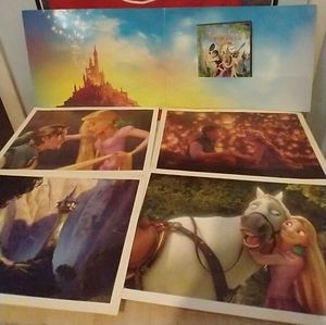 Disney's Tangled lithograph set and dvd